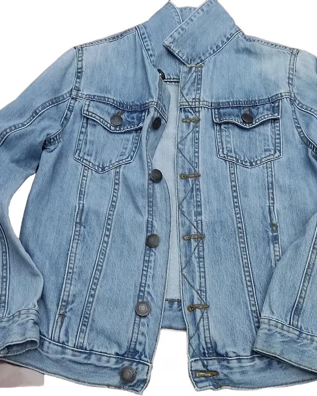 Denim jacket, Cutout result on white
